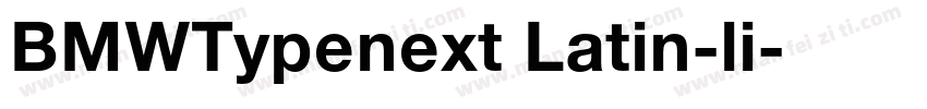 BMWTypenext Latin-li字体转换